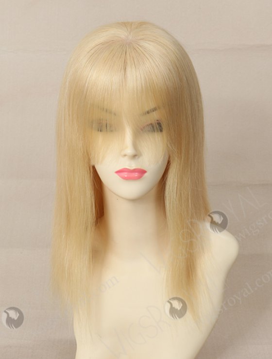 Blond Human Hair Wig with Bangs WR-GL-028-7798