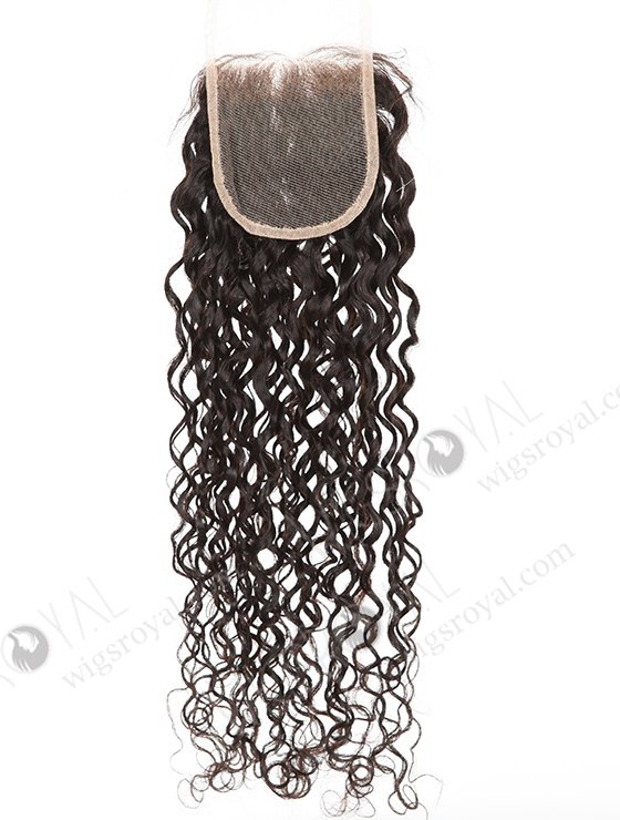 In Stock Indian Remy Hair 20" Loose Pixie Curl Natural Color Top Closure STC-394-7567
