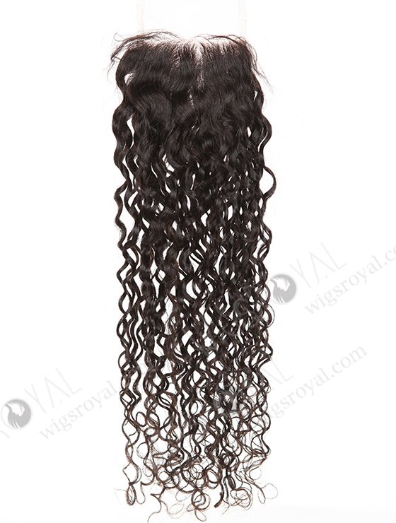 In Stock Indian Remy Hair 20" Loose Pixie Curl Natural Color Top Closure STC-394-7569