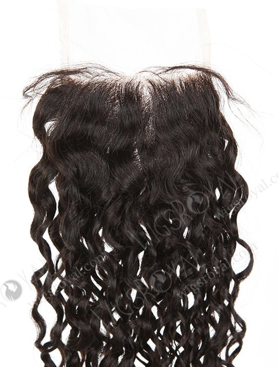 In Stock Indian Remy Hair 20" Loose Pixie Curl Natural Color Top Closure STC-394-7570