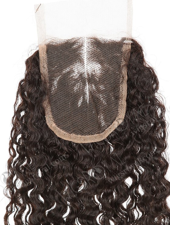 In Stock Indian Remy Hair 18" Tight Curl Natural Color Top Closure STC-383-7594