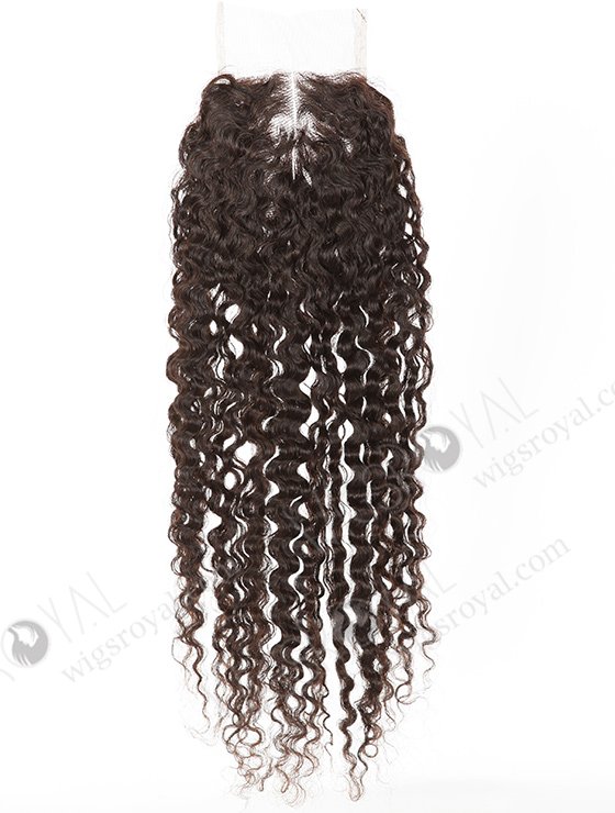 In Stock Indian Remy Hair 18" Tight Curl Natural Color Top Closure STC-383-7595