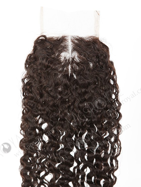 In Stock Indian Remy Hair 18" Tight Curl Natural Color Top Closure STC-383-7596