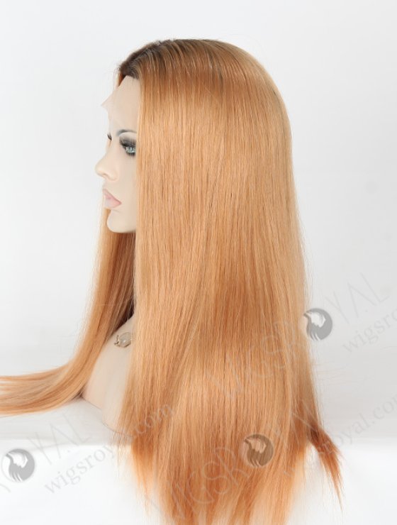 The Special Top Mesh 18'' Mongolian Virgin T3#/12# Straight Silk Top Full Lace Wig WR-ST-045-7708