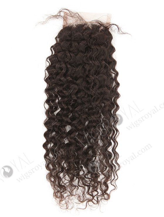 In Stock Indian Remy Hair 14" Kinky Curl Natural Color Top Closure STC-357-7587