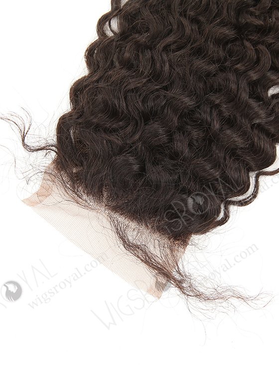 In Stock Indian Remy Hair 14" Kinky Curl Natural Color Top Closure STC-357-7588
