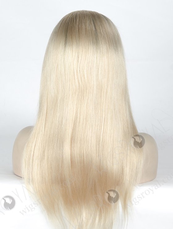 The Best Quality T9#/White Color 18'' European Virgin Straight Silk Top Full Lace Wig WR-ST-051-7781