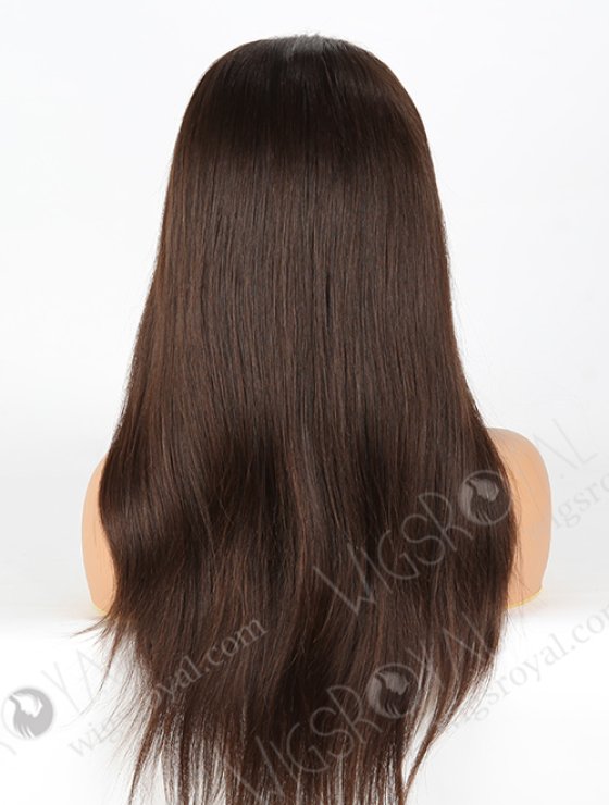 Best Quality 18'' European Virgin Natural Color Natural Straight Silk Top Full Lace Wig WR-ST-047-7733