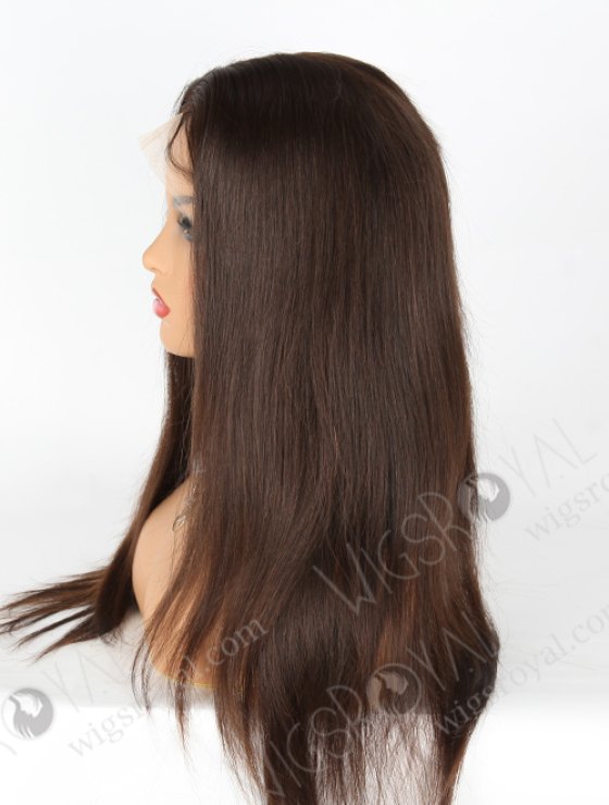 Best Quality 18'' European Virgin Natural Color Natural Straight Silk Top Full Lace Wig WR-ST-047-7722