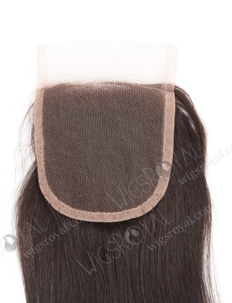 In Stock Chinese Virgin Hair 14" Yaki Natural Color Top Closure STC-297