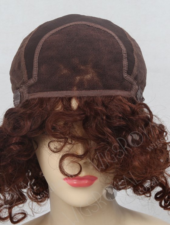 Chocolate Brown Hair Color Curly Wigs WR-GL-011-8607
