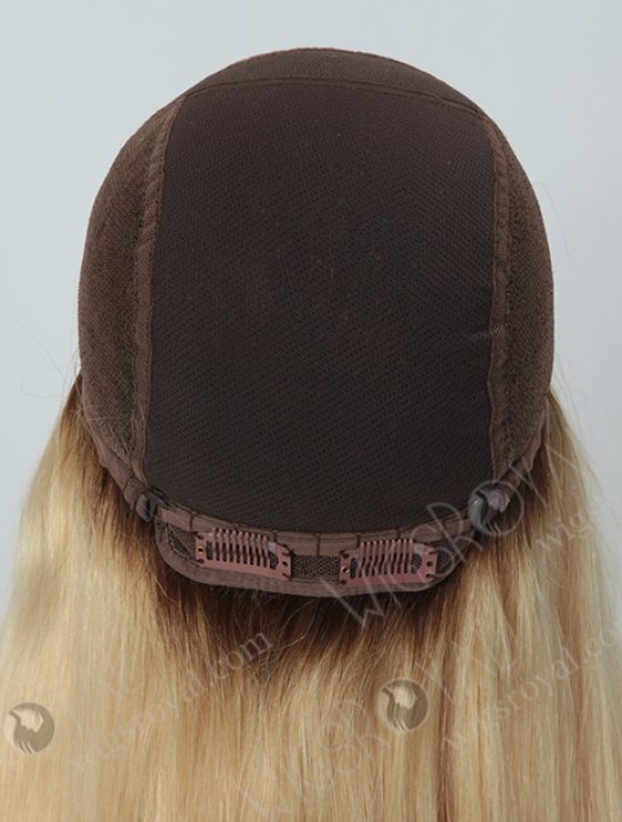 26 inch Human Hair Dark Roots Blonde Wig WR-GL-023-8638