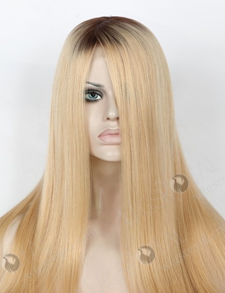 Best Quality 16'' Peruvian Virgin T6#/24# Color Glueless Wigs WR-GL-056