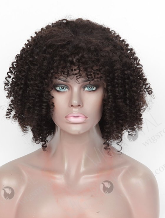 Curly Human Hair Wigs for Black Women with Bangs WR-GL-051-8780
