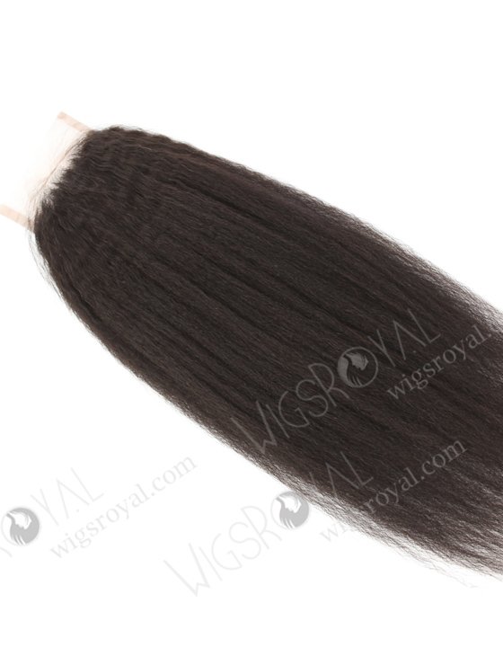 Indian Remy Hair 18" Kinky Straight Natural Color Lace Top Closure WR-LC-001-8889
