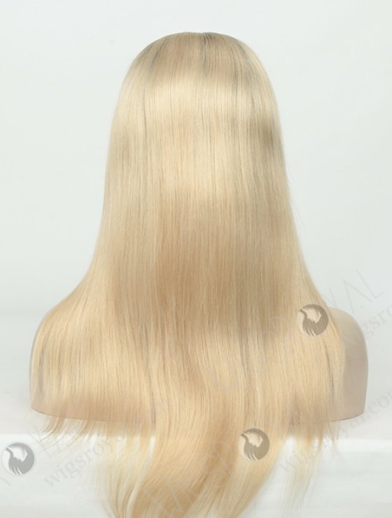 Mongolian Virgin Dark Root White Wig WR-GL-055-8825