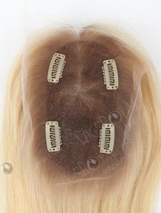 European Virgin Hair 14" Straight T9#/613# Color Lace Top Closure WR-TC-004-8949