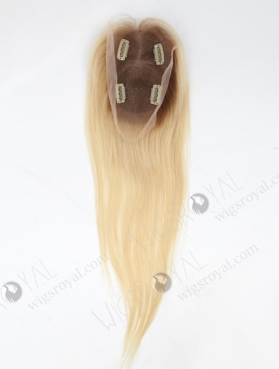 European Virgin Hair 14" Straight T9#/613# Color Lace Top Closure WR-TC-004-8952