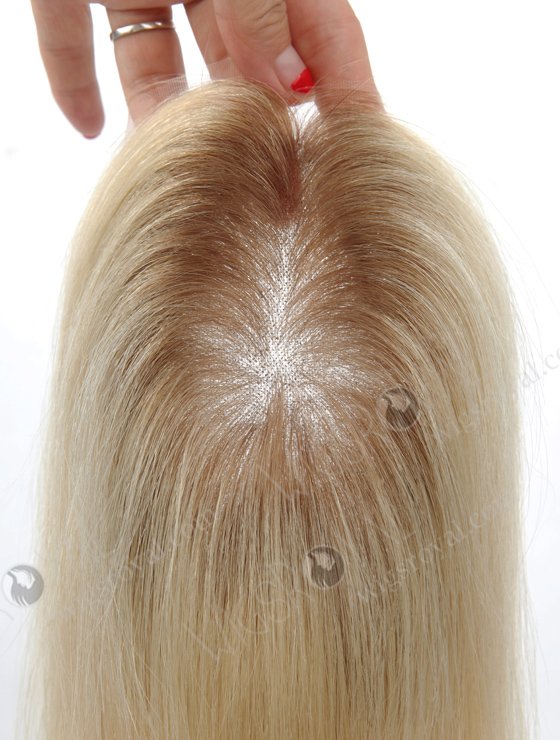 European Virgin Hair 14" Straight T9#/613# Color Lace Top Closure WR-TC-004-8953