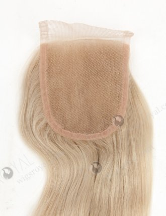 In Stock Malaysian Virgin Hair 14" Natural Straight White Color Top Closure STC-353