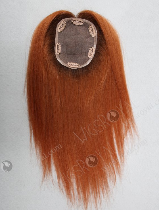 Mongolian Virgin Hair 14" Kinky Straight #28 Color Top Closure WR-TC-012-9142
