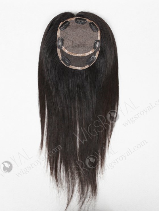 Custom Indian Virgin Hair 16" Straight Natural Color Silk Top Closure WR-TC-013-9147