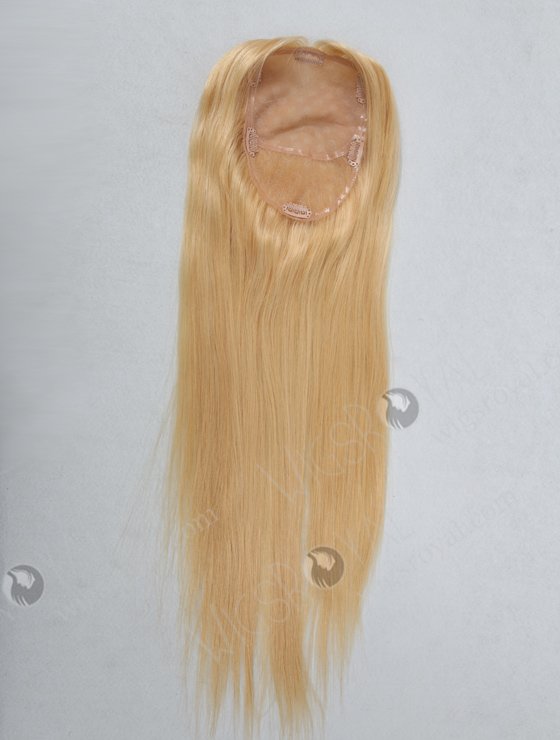 European Virgin Hair 22" Straight 24/613# highlight Color Top Closure WR-TC-010-9126