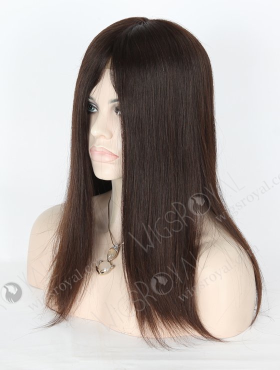 Chinese Virgin Hair 16" Double Draw Natural Straight Natural Color Close To 3# Silk Top Closure WR-TC-008-9110
