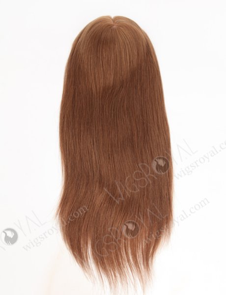 European Virgin Hair 18" Straight 9# Color 7"×8" Silk Top Open Weft Human Hair WR-TC-029
