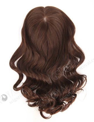 European Virgin Hair 16" One Length Bouncy Curl 2a# Color 7"×7" Kosher Hair Topper WR-TC-033