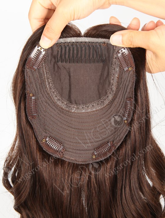European Virgin Hair 16" One Length Bouncy Curl 2a# Color 7"×7" Silk Top Weft Hair WR-TC-033-9346