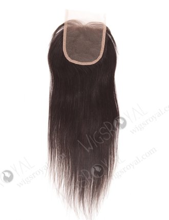 In Stock Brazilian Virgin Hair 14" Straight Natural Color Top Closure STC-266
