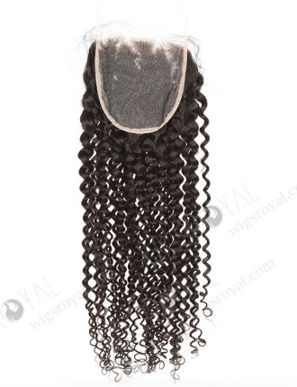 In Stock Brazilian Virgin Hair 22" Deep Wave Natural Color Top Closure STC-389