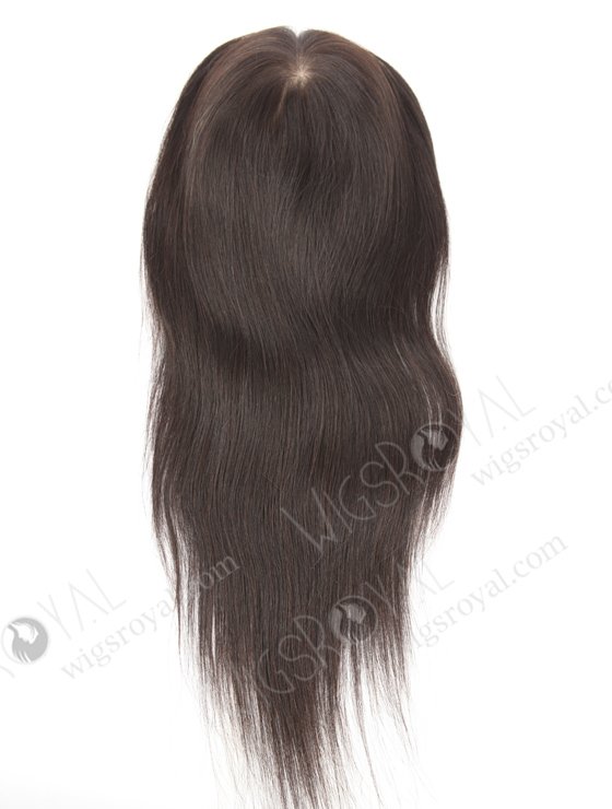 8.5"*9.5" Indian Virgin Hair 16" Straight Natural Color Silk Top Hair WR-TC-051-9547