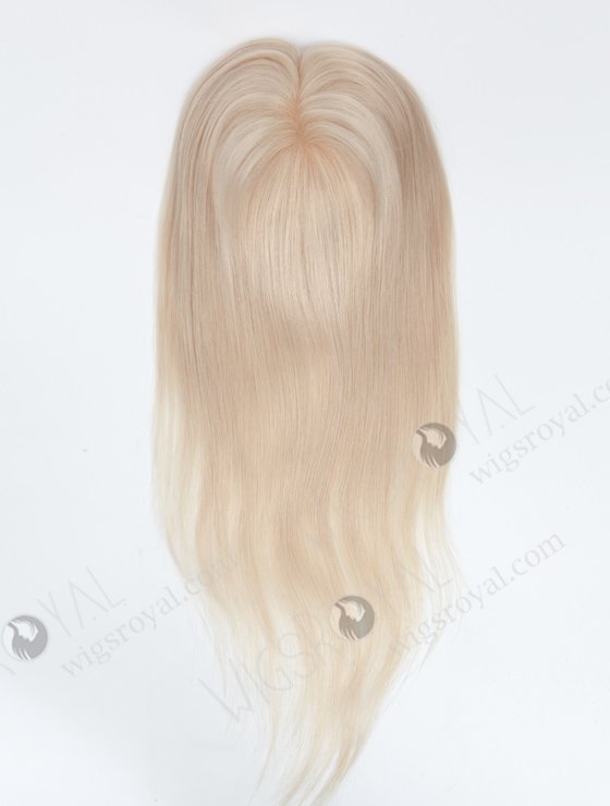 5.5"*6" European Virgin Hair 16" Straight White Color Silk Top Hair WR-TC-045-9499