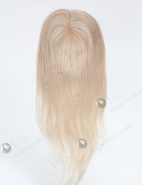 5.5"*6" European Virgin Hair 16" Straight White Color Silk Top Hair WR-TC-045