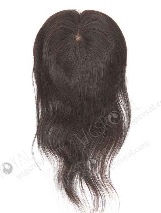 5.5"*6" Indian Virgin Hair 14" Straight Natural Color Silk Top Hair WR-TC-050-9540