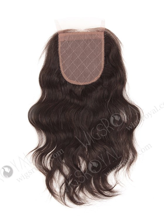 In Stock Indian Remy Hair 10" Natural Wave Natural Color Silk Top Closure STC-252