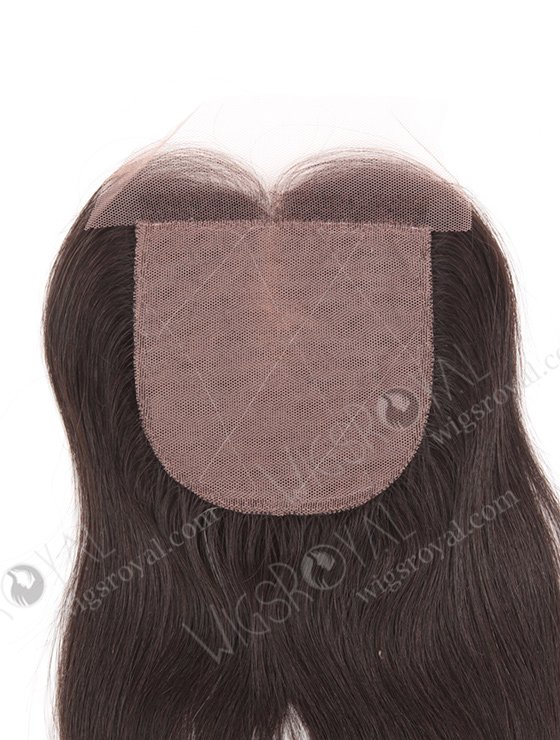 In Stock Indian Remy Hair 10" Natural Straight Natural Color Silk Top Closure STC-248-9764