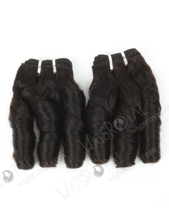 In Stock Indian Remy Hair 12" Big Loose Curl Natural Color Machine Weft SM-040