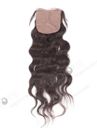 In Stock Indian Virgin Hair 16" Natural Wave Natural Color Silk Top Closure STC-16