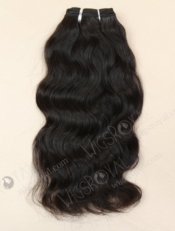 In Stock Indian Remy Hair 12" Natural Wave Natural Color Machine Weft SM-044-10166