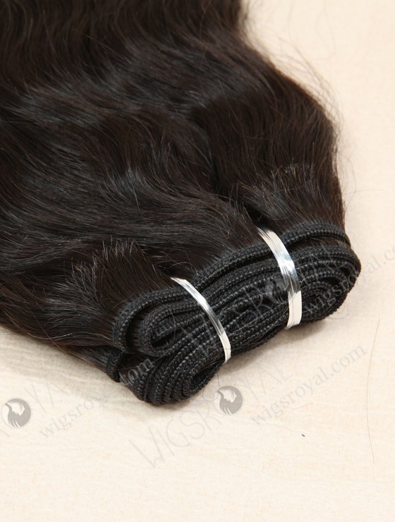 In Stock Indian Remy Hair 12" Natural Wave Natural Color Machine Weft SM-044-10167