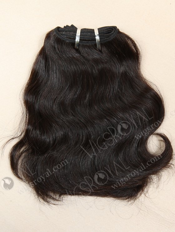 In Stock Indian Remy Hair 8" Natural Wave Natural Color Machine Weft SM-182-10149