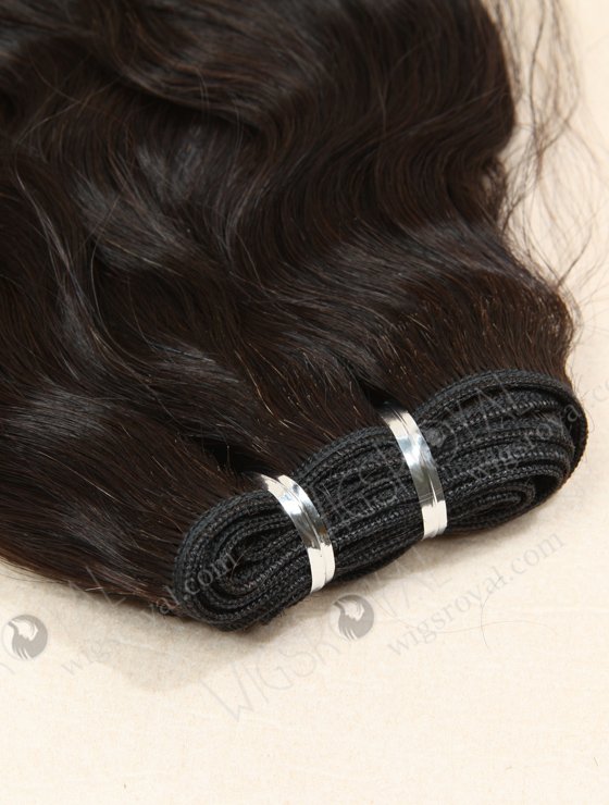 In Stock Indian Remy Hair 10" Natural Wave Natural Color Machine Weft SM-161-10156