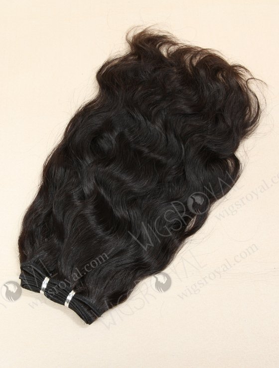 In Stock Indian Remy Hair 14" Natural Wave Natural Color Machine Weft SM-024-10171