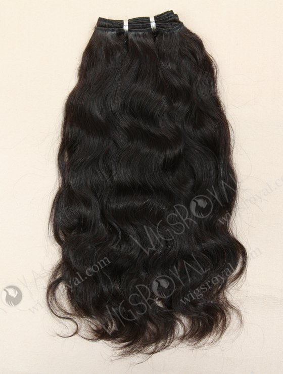 In Stock Indian Remy Hair 14" Natural Wave Natural Color Machine Weft SM-024-10172