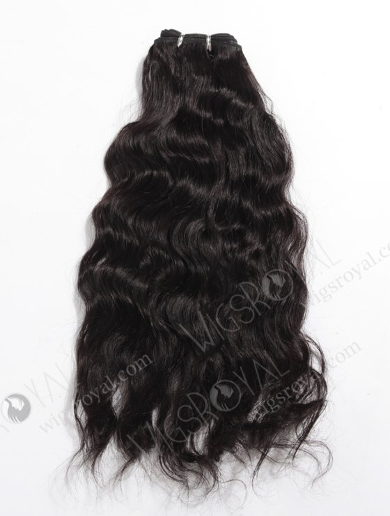 In Stock Indian Remy Hair 18" Natural Wave 1B# Color Machine Weft SM-184-10241