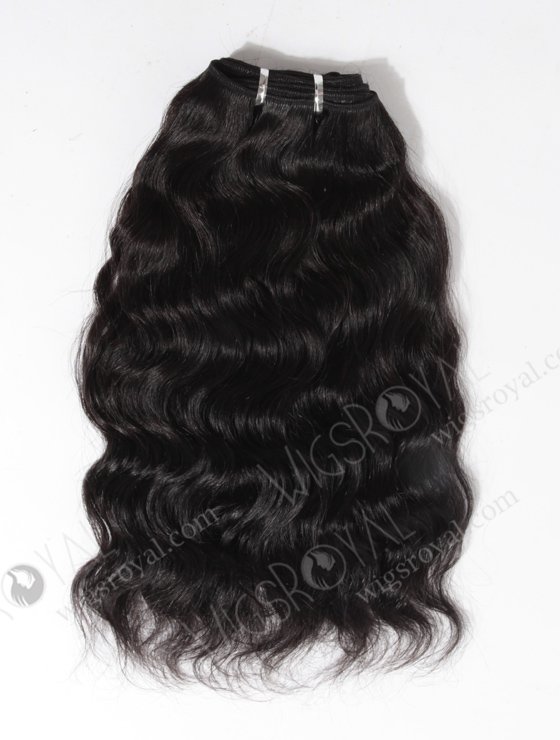 In Stock Indian Remy Hair 14" Natural Wave 1B# Color Machine Weft SM-188-10238