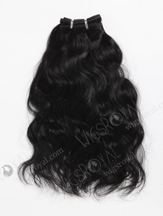 In Stock Indian Remy Hair 14" Natural Wave 1# Color Machine Weft SM-187-10225